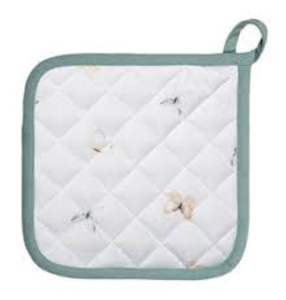 Porte-pot en lin et coton biologique pour la cuisine Porte-pot en toile résistant à la chaleur avec impression de logo personnalisé Porte-pot en coton biologique - Product Image 6