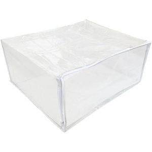 Set of 5 Clear <b>Vinyl</b> Zippered Storage Bags 25x21x11 Inch Plastic Storage Bins & <b>Boxes</b> - Product Image 2