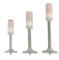 Pistolet à clous de plafond de 27mm avec tête à capuchon ronde tige en spirale fixation de câble conduit dispositif de fixation accessoires pour mur en béton