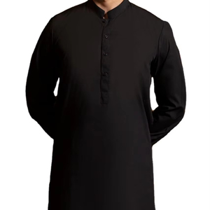 Ensemble Shalwar Kameez en coton bleu sur mesure pour hommes, 100% coton, robe décontractée Kameez, vêtements islamiques pakistanais, Shalwar Kameez - Product Image 1