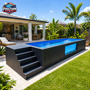 Large Outdoor Multifunctional Ready Fiberglass Mold Pools for Home Easy to Install Swimming Container Pool spa pool - Product Image 1