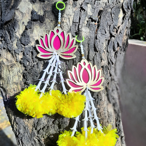 ดอกดาวเรืองออกแบบสำหรับแขวนบัวแฮนด์เมดพร้อมดอกดาวเรืองสำหรับแขวนตกแต่งบ้านงานแต่งงาน hldi mehendi ของตกแต่งงานเทศกาล - Product Image 2