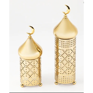 Nouveauté Décoration unique du Ramadan Eid Al-Fitr Minaret en métal et acier inoxydable Ornement de minaret - Product Image 5