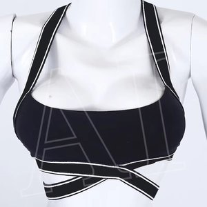 เสื้อออกกำลังกายสำหรับผู้หญิงแบบแห้งเร็วเสื้อออกกำลังกายแบบไขว้หลังสวมใส่สบายชุดชั้นในกีฬาเนื้อนุ่ม XL สไตล์โปร่ง - Product Image 1