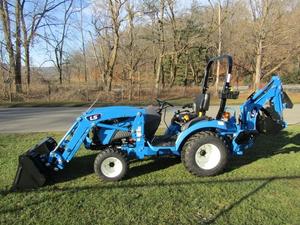 Buy Cheap LS MT225S New/Used Mini Farm HST Tractor Loader 4WD Blue Garden Tractor Gear Drive 20 HP for Engine - Product Image 3