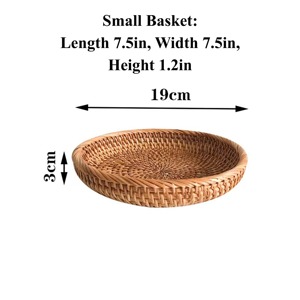 ถาดหวายสานด้วยมือแบบพรีเมียมถาดวางหอยทะเลสไตล์อาร์ตวางบนโต๊ะที่บ้านสำหรับเทศกาลคริสต์มาส - Product Image 4
