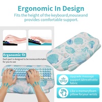 Grand tapis de souris ergonomique en mousse à mémoire de forme avec repose-poignet, antidérapant, pour bureau et maison, motif Big Guy with Wings