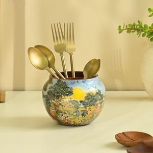 Cubiertos de madera ecológicos hechos de madera natural para almacenamiento de cocina y mesa de comedor - Product Image 6