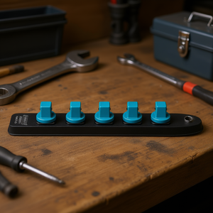 Conectores Cuadrados Flexibles de Plástico Hazet de 1/2'' con Riel Enchufable, Paquete de 5 Juego de llaves de vaso - Product Image 3