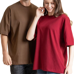 T-shirt en coton coupe ample T-shirt uni avec logo personnalisé impression numérique Streetwear T-shirt oversize pour hommes livraison DDP - Product Image 1