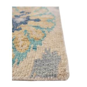 Alfombra de Lana Anudada a Mano Savana Ivory LCA-03(EM) para Decoración de Sala de Estar, Estilo Tabriz, Alfombra de Yute con Patrón de Pasillo - Product Image 3