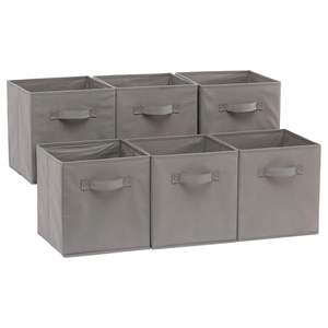 OEM Custom Foldable Square <b>Storage</b> Cubes Organizer Non-woven Fabric <b>Storage</b> Box Handle Modern Luxury Closet <b>Wardrobe</b> Tools <b>Shoes</b> - Product Image 1
