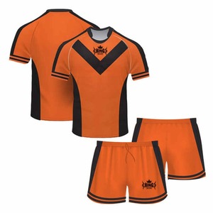 Uniformes de rugby sublimés en polyester personnalisés de haute qualité vêtements de sport en gros avec des ensembles de maillots de chemise de rugby de club shorts - Product Image 3