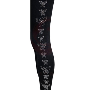 Custom Rhinestone Logo Women Outfits Workout Fitness <b>Leggings</b> <b>With</b> <b>Pocket</b> Custom Logo For Women - Product Image 1