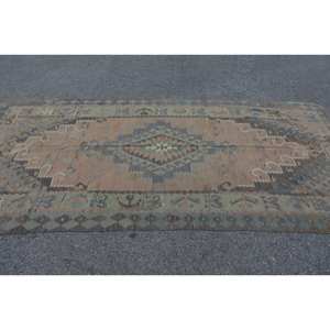 Alfombra Kilim marrón Beige 4,9X9,9 pies tejido plano alfombra turca Material de lana con respaldo de látex para decoraciones de sala de estar adolescente - Product Image 3