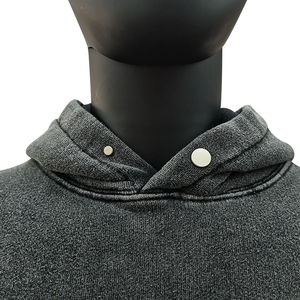 Ensemble de survêtement vintage surdimensionné en deux pièces avec logo imprimé personnalisé pour homme, sweat-shirt et pantalon de jogging, ensemble de jogging vierge lavé - Product Image 3