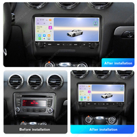 MEKEDE 10.26 inci Car-play Radio Mobil Pemutar Musik Multimedia GPS FM 4core 8core WiFi BT untuk Audi TT MK2 8J 2006-2014