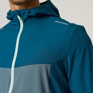 Conjunto de 2 Piezas de Chaqueta Cortavientos Ligera de Alta Calidad para Hombre, Chaqueta Cortavientos de Poliéster con Cremallera y Pantalones Deportivos - Product Image 5