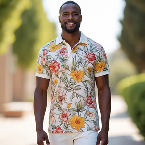 Camiseta Polo estampada de alta calidad para hombre, camiseta Polo de sublimación para correr de verano, camiseta Polo de moda para hombre - Product Image 1