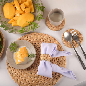 Braided water hyacinth napkin <b>rings</b> new arrival table banquet decoration <b>cheap</b> price napkins <b>ring</b> - Product Image 5
