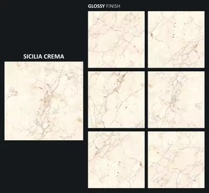 Stonelia Crema 800x800mm Porcelaine 80x80cm Carreaux Polis Marbre Gris Cap Vert - Product Image 4