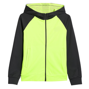 Sweat à capuche décontracté pour garçons, léger, à séchage rapide, veste zippée respirante, sport pour l'entraînement et le jeu, logo personnalisé, 100% coton - Product Image 1