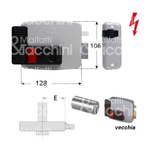 ตัวล็อคไฟฟ้าใช้-12V AC สำหรับสลักล็อกตัวเองทำจากไม้ตัวล็อคภายในกระบอกคงที่รูปมือขวา - Product Image 1