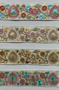 Encaje bordado de tul suave para ropa de novia y de noche Tela de encaje bordado de poliéster Premium para proyectos de costura - Product Image 3