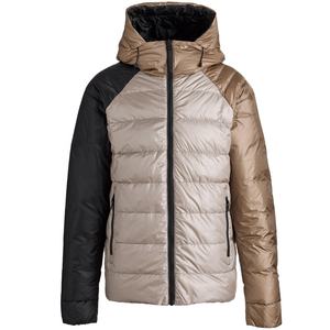 แจ็กเก็ตขนเป็ดน้ำหนักเบาแบบย้อนกลับได้เสื้อโค้ทขนเป็ดมีฮู้ดสำหรับฤดูหนาว - Product Image 1