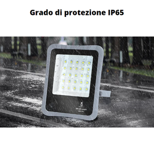 100 Watt monocristallino grigio IP65 proiettore solare LED luci di inondazione 6500K - Product Image 6