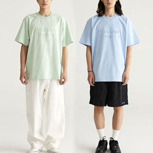 Camiseta de Diseño para Hombre, Corte Cuadrado, Algodón Peinado 280gsm, Cuello Redondo, Hombros Caídos, Estilo Urbano, con Estampado - Product Image 6