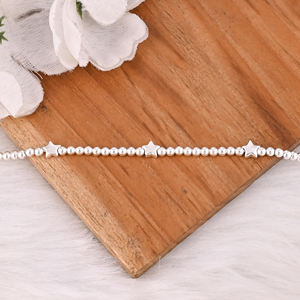 925 <b>Sterling</b> <b>Silver</b> Link <b>Bracelet</b> <b>Silver</b> 925 Jewelry Fine Jewelry Beaded Ball <b>Charm</b> <b>Bracelets</b> For Jewelry - Product Image 2