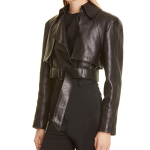 Chaqueta de Motocicleta de Cuero Genuino para Mujer, Invierno 2025, Transpirable, de Secado Rápido, Ligera, Tejida, Ecológica, Resistente al Viento, Personalizable - Product Image 4