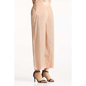 กางเกงขายาวทรงปาลาซโซ่ผ้าลินิน 100% สำหรับผู้หญิง เอวสูง ระบายอากาศได้ดี น้ำหนักเบา เอวยางยืด รุ่น Wild WM-TRC-SS24-011 - Product Image 1