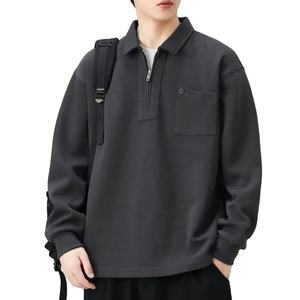 Camisa Polo para Hombre, Otoño, Nueva, Manga Larga, Cuello Solapa, Sudadera, Ropa Exterior, Estilo Casual de Negocios, Holgada - Product Image 6