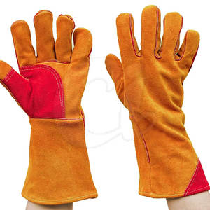 Guantes de soldador de cuero de calidad superior a bajo precio Guantes de soldador de cuero protectores de diseño único - Product Image 4
