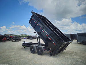 รถพ่วงบรรทุกแบบ Tandem Axle Dump Low-Pro รุ่นใหม่ ขนาด 7x14 นิ้ว รองรับน้ำหนัก 2001-3000 กิโลกรัม สำหรับงานก่อสร้าง - Product Image 1