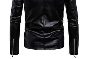 Veste en cuir personnalisée à la mode pour hommes 2025 Veste en cuir pour hommes décontractés Veste de vêtements mince et séduisante pour homme - Product Image 6