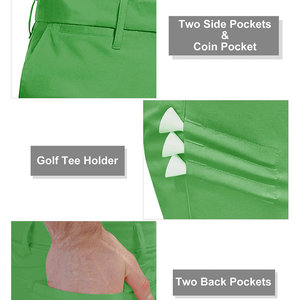 Easyto กางเกงกอล์ฟมีกระเป๋าปกติสำหรับผู้ชายกางเกงกอล์ฟมีกระเป๋าคาดเอวลอยสำหรับผู้ชายผลิตภัณฑ์ที่ดีที่สุดที่น่าตื่นตาตื่นใจ - Product Image 5