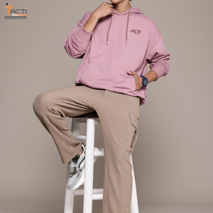 เสื้อฮู้ดผ้าฝ้ายผสมดีไซน์แบบกำหนดเองสไตล์ใหม่เสื้อฮู้ดโอเวอร์ไซส์ไซส์ - Product Image 4