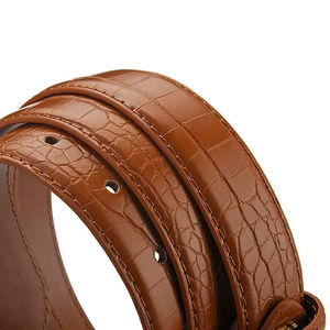 Ceinture en cuir décontractée pour hommes, véritable haute résistance, sangle en cuir de vachette durable, pour vêtements de travail en jean, OEM solide, vente en gros directe d'usine - Product Image 2