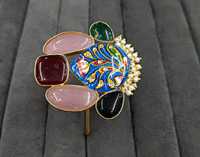 Bracelet Exima Exquisite Fancy Meenakari Design pour femmes, tendance minimaliste, bijoux fins, plaqué or 14 carats, charme naturel