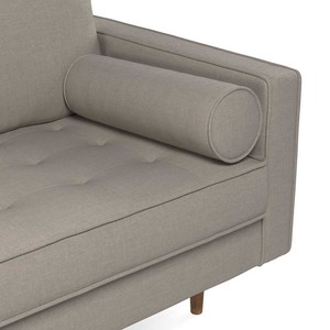Sofá Seccional de Dos Plazas SFB68053 Gris de 180x82cm, Económico y Elegante para Salas de Estar y Apartamentos, Sofá Esquinero Tapizado Cuadrado - Product Image 3