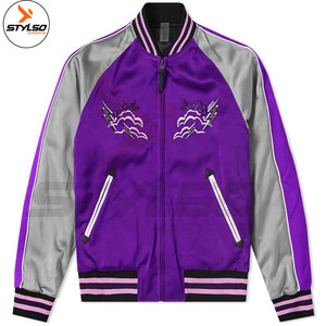 Custom Made Satin Varsity Jacket for Winter for Baseball or Other Sports - Product Image 2