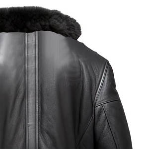 เสื้อโค้ทหนังแกะบุขนแกะผู้ชายไซส์ใหญ่ ขายส่ง ราคาถูก ขายดี เหมาะสำหรับใส่กลางแจ้ง - Product Image 5