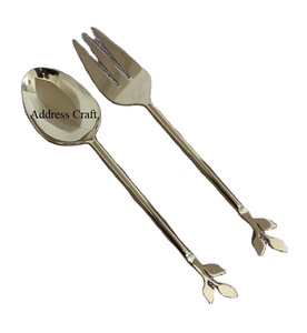 ชุดเครื่องมือสลัดโลหะสีทองออกแบบพิเศษเครื่องมือหั่นผักเครื่องมือสลัดผลไม้เซิร์ฟเวอร์สลัดเครื่องมือเสิร์ฟที่สร้างสรรค์อุปกรณ์ในครัว - Product Image 2