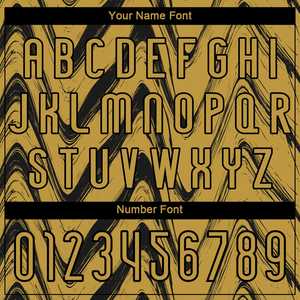 เครื่องแบบวอลเลย์บอลดีไซน์ของเหลวสีดำสีทองแบบสั่งทำเครื่องแบบระเหิดแบบแห้งเร็วพร้อมชื่อทีมและโลโก้ - Product Image 5