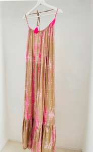 Fabricant de vêtements personnalisé été grande taille décontracté licou croisé sangle profonde col en V parole longueur robes pour femmes - Product Image 4