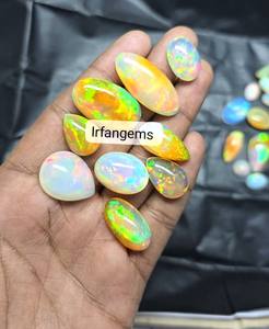 Superfine Quality Calibrated Oval Shape <b>Fire</b> Ethiopian Opal Cabochons Natural Ethiopian Opal Wholesale Natural Gemstone Lot Opal - Product Image 3