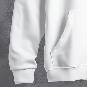 Ensemble de sweat-shirt à capuche respirant pour homme, tenue en deux pièces tricotée, fournisseur OEM, survêtement personnalisé, vêtements de sport pour jogging - Product Image 4